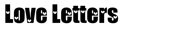 Love Letters font preview